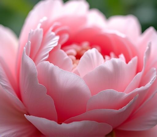 Dettaglio macro di peonie rosa fresche